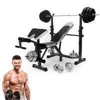 BANC DE MUSCULATION Banc de Musculation Multifoncion Réglable Pliable BANC DE MUSCULATION Banc de Musculation Multifoncion Réglable Pliable