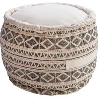 POUF - POIRE DEKO & CO - Pouf rond - Marsala - Ø40x30cm - Motif POUF - POIRE DEKO & CO - Pouf rond - Marsala - Ø40x30cm - Motif