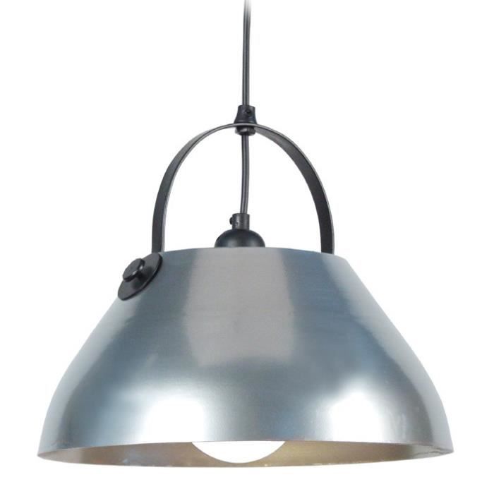 CLOCHE BARRE Suspension acier 30x30x80 cm Aluminium