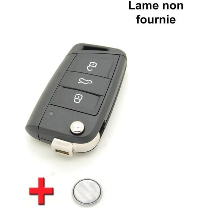 Clé avec électronique vierge Volkswagen Golf 7 5EO 959 753 D 433Mhz. Achat / Vente cle auto