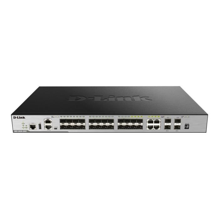 D-LINK 24 ports SFP xStack3630-28SC - 4 Combo 1000Base-T/SFP & 4 ports 10GE SFP+