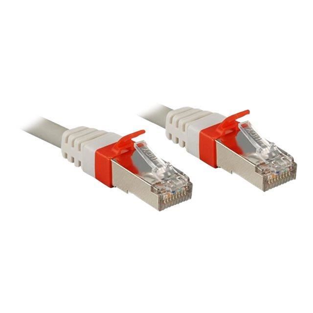 LINDY Câble réseau patch cat.6A S/FTP PIMF Premium - Cuivre - 10 Gbit - 500Mhz - LSOH - 30m - Gris