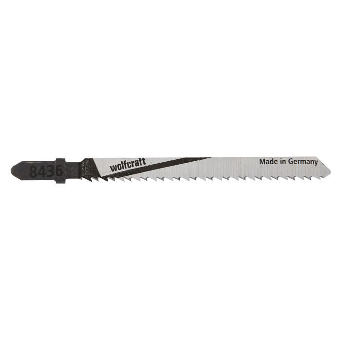 WOLFCRAFT 2 Lames scie sauteuse T HCS - Longueur: 75 mm