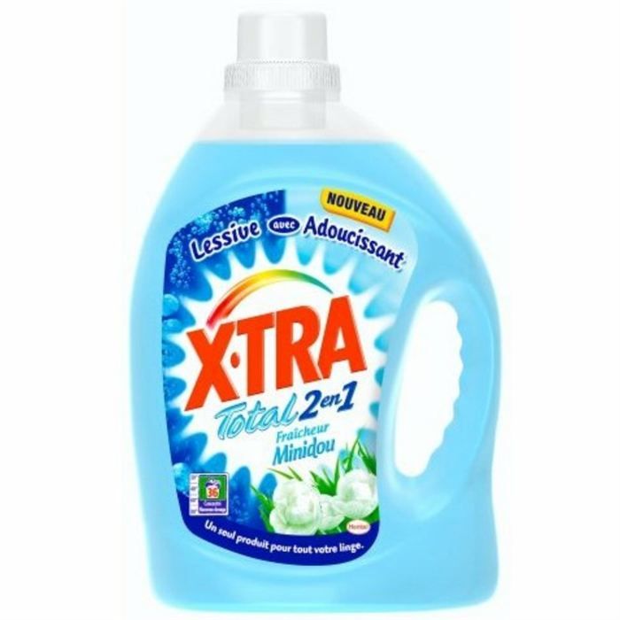 XTRA Total 2en1 2.52L 36 Lavages   Achat / Vente LESSIVE XTRA TOTAL