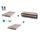 pack sommiers gigognes avec matelas 195 190 X 90