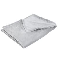 COUVERTURE - PLAID BÉBÉ BABYCALIN - Couverture Bébé Gris Clair Flanelle - COUVERTURE - PLAID BÉBÉ BABYCALIN - Couverture Bébé Gris Clair Flanelle -