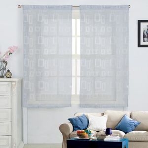 VOILAGE Paire de voilage vintage 60x160 gris