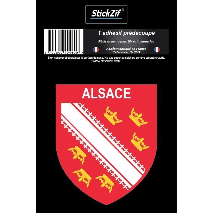 STICKZIF 1 Adhésif Blason Alsace STR5B