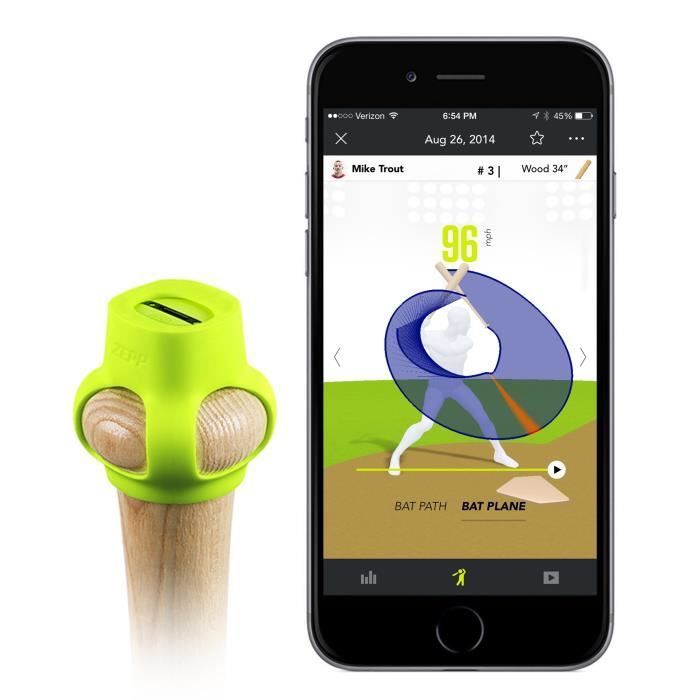 ZEPP Analyseur de Swing de Baseball 2 - Jaune
