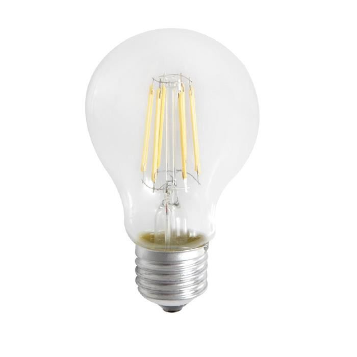 EXPERT LINE Ampoule LED E27 SMD a filament 6 W equivalent a 51 W blanc chaud