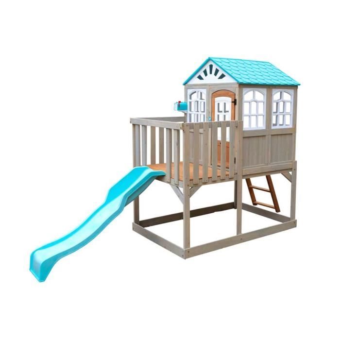 KIDKRAFT - Cabane en bois avec toboggan Highline Retreat