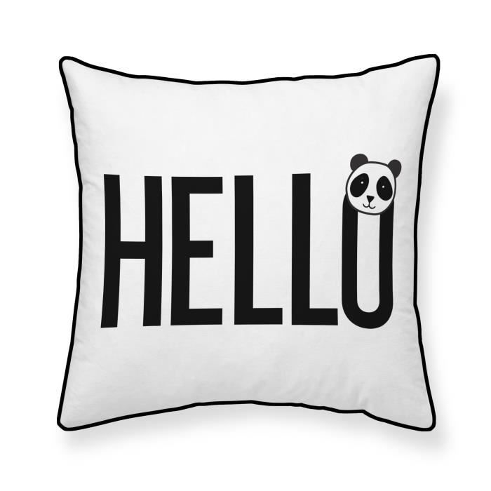 TODAY Coussin 100% coton Hello - 40x40 cm