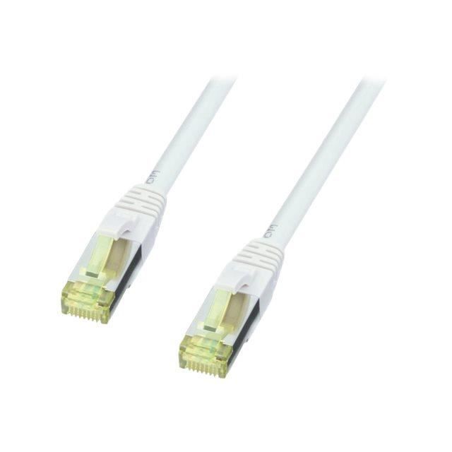 LINDY Câble réseau cat.7 S / FTP cuivre LSOH 600MHz gris 0,3m