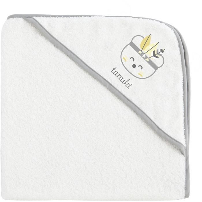 TANUKI Sortie de bain et gant Indian 100 % coton - 75 x 75 cm