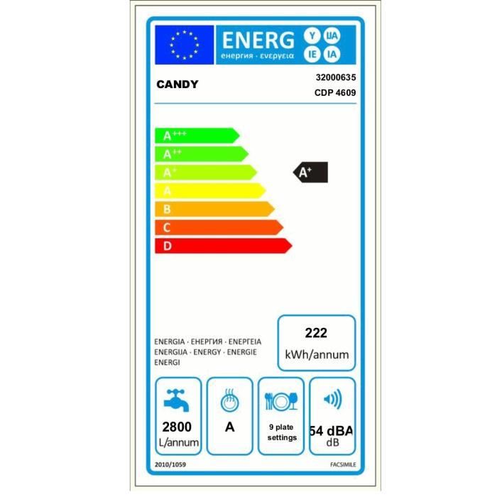  CDP 4609 - Lave-vaisselle 45cm - 9 couverts -1