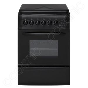 OCEANIC OCEACM6060B Cuisini?re table mixte gaz / électrique-4 foyers-Four électrique-62L-A-L57cm-Noir