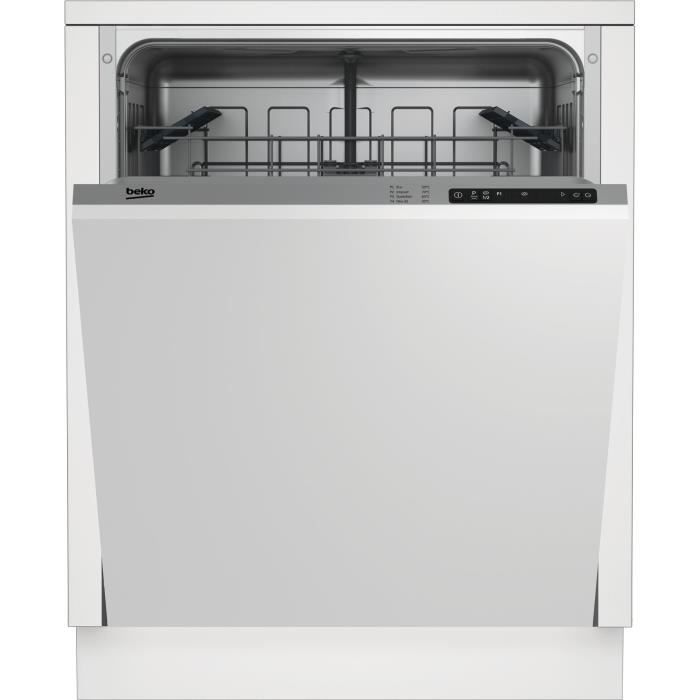 BEKO LVI60F - Lave vaisselle encastrable - 12 couverts - 49 dB - A+ - Larg 60 cm