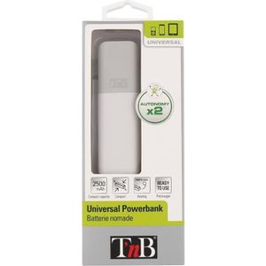 TNB Batterie externe de secours universelle 2500mA