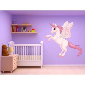 STICKERS Stickers muraux enfant Licorne réf 15238 (Largeur