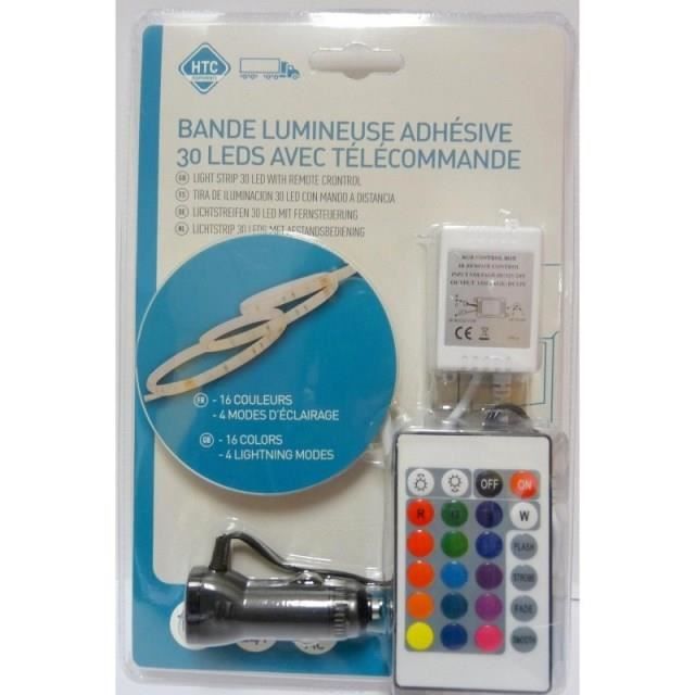 Bande 30 leds 12 / 24V - Multicolore