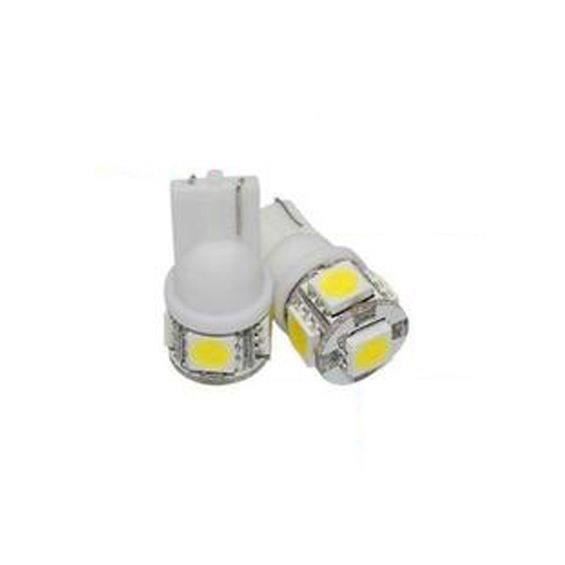 Paire d'ampoules 1SMD T10 wedge - 24V - Blanc