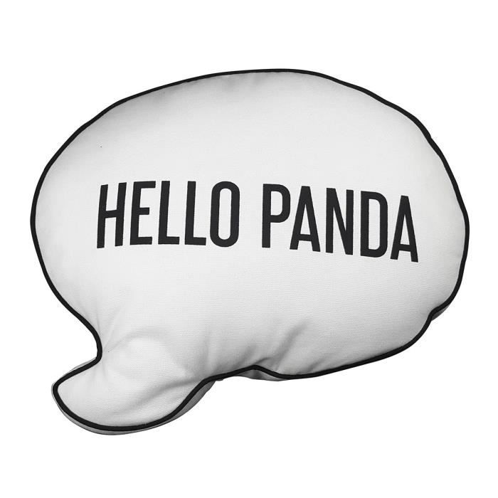TODAY Coussin 100% coton forme bulle Hello - Panda - 35x40 cm