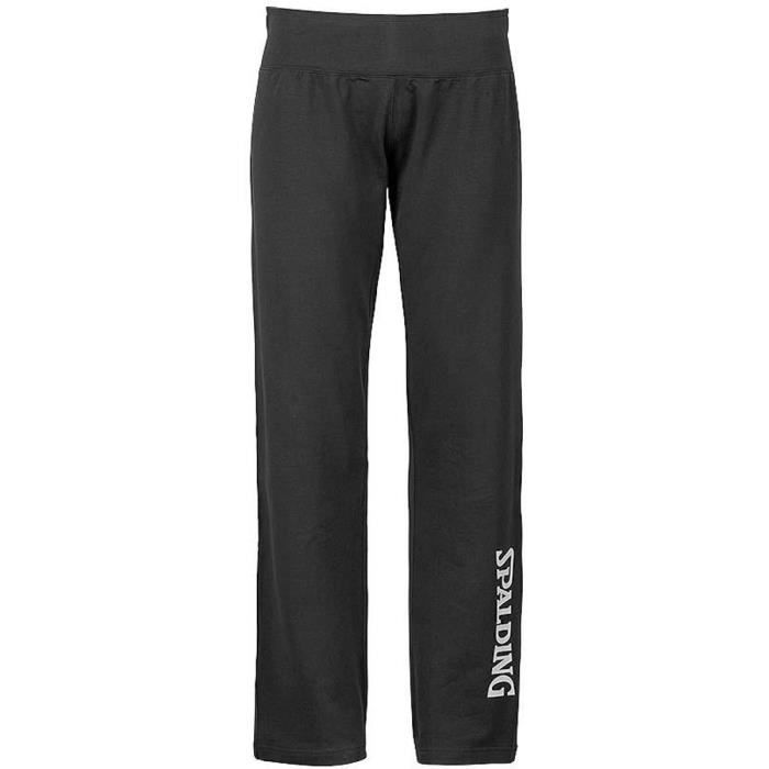 SPALDING Pantalon Long Femme - Noir/Argent