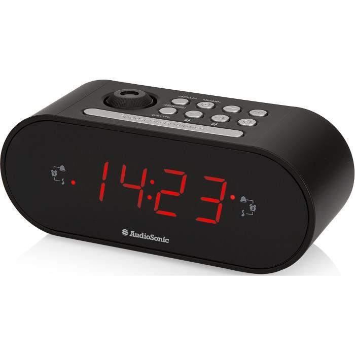 7.4 Radio Reveil Projecteur Réveil Horloge Digitale Horloge Numérique