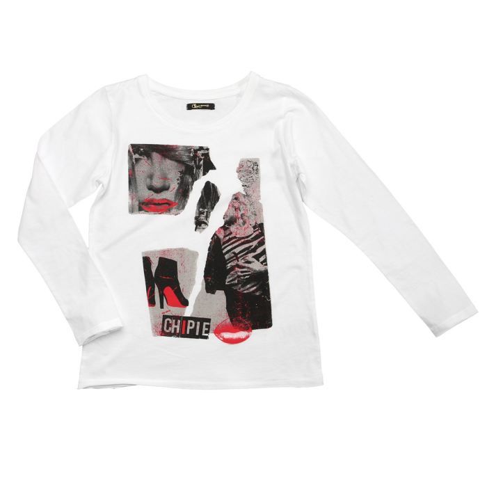 CHIPIE Tee-Shirt Toc Manches Longues Fille Craie