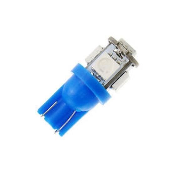 Paire d'ampoules 1SMD T10 wedge - 24V - Bleu