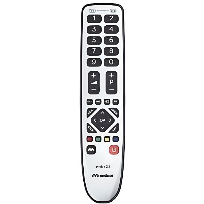 MELICONI 806169 Télécommande Universelle SENIOR 2.1 - 1 TV + 1 décodeur