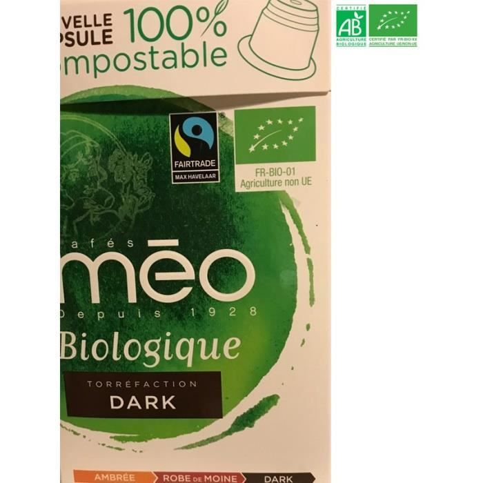 MAX HAVELAAR Café Dark Bio - 10 capsules - 53g