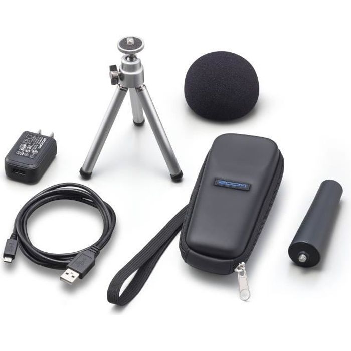 Zoom APH-1n Pack d'accessoires pour H1n comprenant : adaptateur secteur, support trépied de table, bonnette mousse, câ