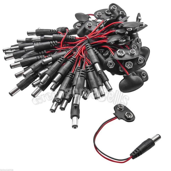 Cable D´interface 9V Muni d´Une Prise Jack Type Barillet Adaptateur