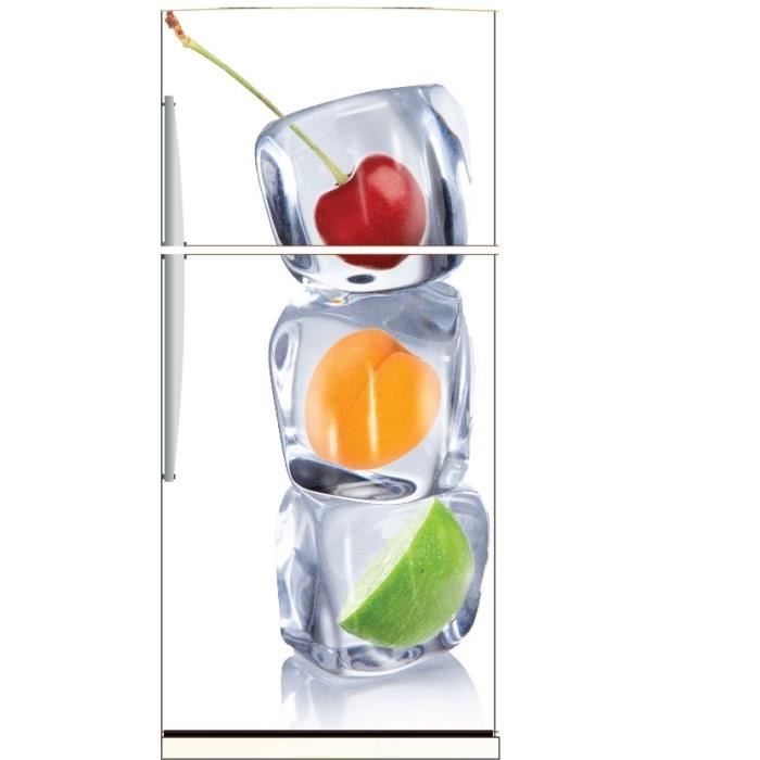Sticker frigo déco cuisine Fruits et Glaçons Di... - Achat ...