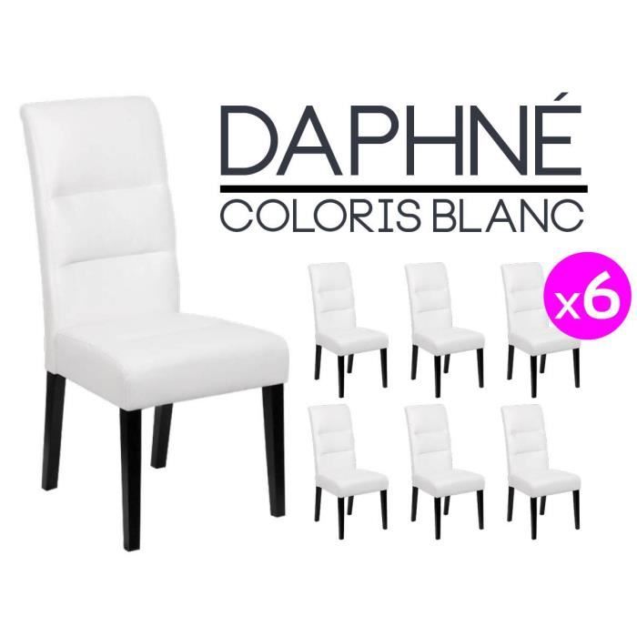 Achat Daphné Chaise Lot Blanches 6 Chaises Blanc Vente Cdiscount nwmN0Ov8