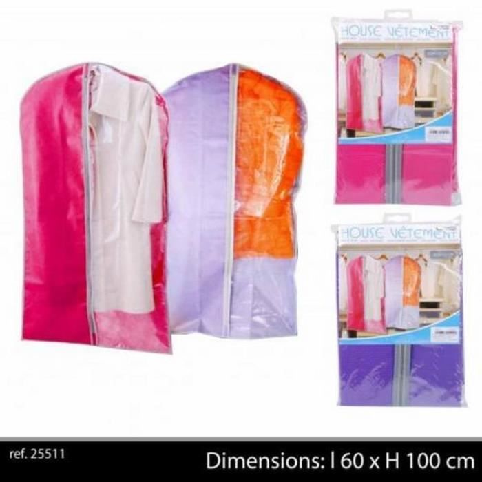 20 Housses De Protection Vêtements Transparentes En Plastique PP - 7 Tailles Avec Fermeture éclair - Antipoussière Pour Rangement