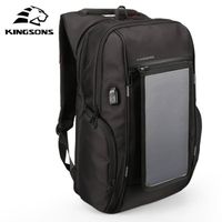 SAC À DOS Kingsons Sacs a dos a panneau solaire 15,6 pouces SAC À DOS Kingsons Sacs a dos a panneau solaire 15,6 pouces