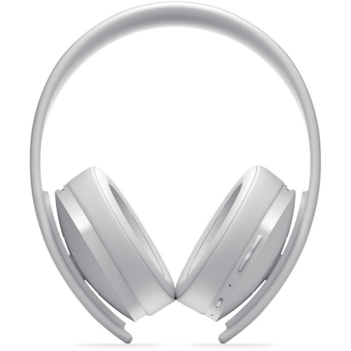 Casque Sans Fil Gold White Sony Virtual Surround Sound 7.1 pour PS4 - Optimisé PS VR