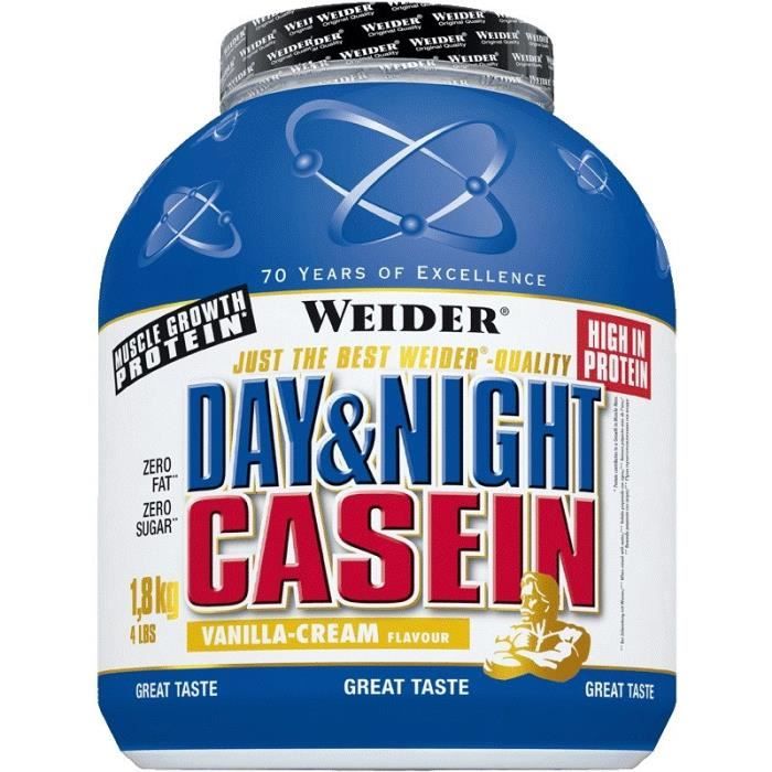 WEIDER Boîte de Day & Night Casein Choco-Coco 1.8kg
