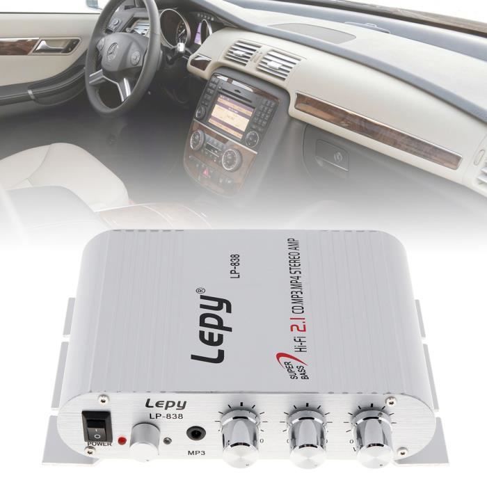 12v Mini Hi Fi Amplificateur Radio Mp3 Stéréo Pour Voiture Moto