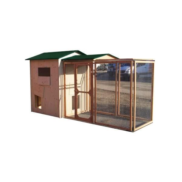 Poulailler 6 A 15 Poules Melbourne Compact En Epicea Made In France
