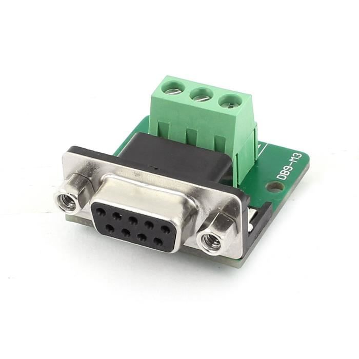 Bricolage Sourcingmap Db9 M6 Db9 Femelle Adaptateur Sans Soudure Rs232 Seriale Borne Connecteur Interrupteurs Differentiels Bricolage Electricite