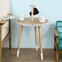 TABLE D'APPOINT SoBuy® FBT38-WN Table café Design avec support à T TABLE D'APPOINT SoBuy® FBT38-WN Table café Design avec support à T