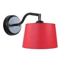 APPLIQUE Applique murale Laval Ø12 cm E14 40W noir et rouge APPLIQUE Applique murale Laval Ø12 cm E14 40W noir et rouge