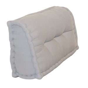 COUSSIN - MATELAS DE SOL Dossier Cale-Reins 100% coton 60x22/11xH35 cm GRIS