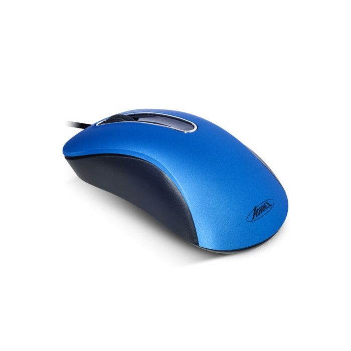 ADVANCE Souris Shape 3D S-3D-BL - Filaire - Optique - 3 Boutons - 1000 DPI - PC / Mac OS X - Bleu
