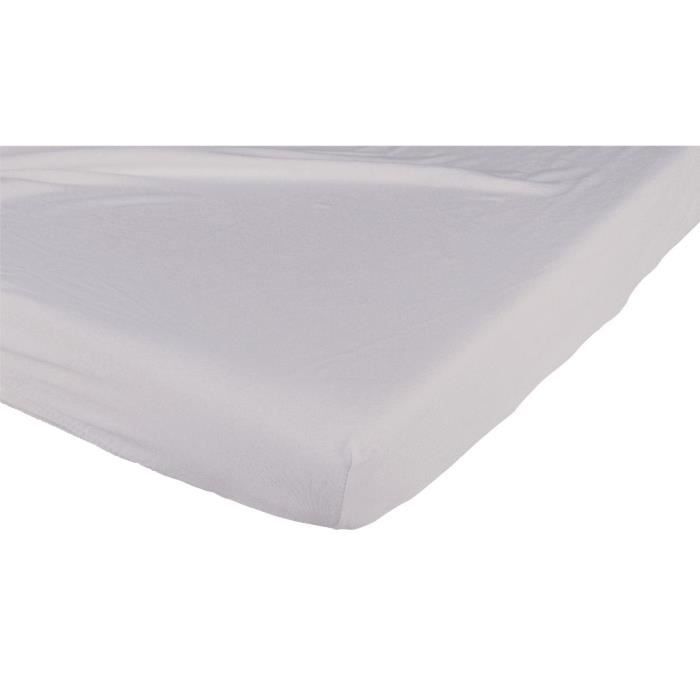 CANDIDE Drap housse coton 60x120 cm - Taupe