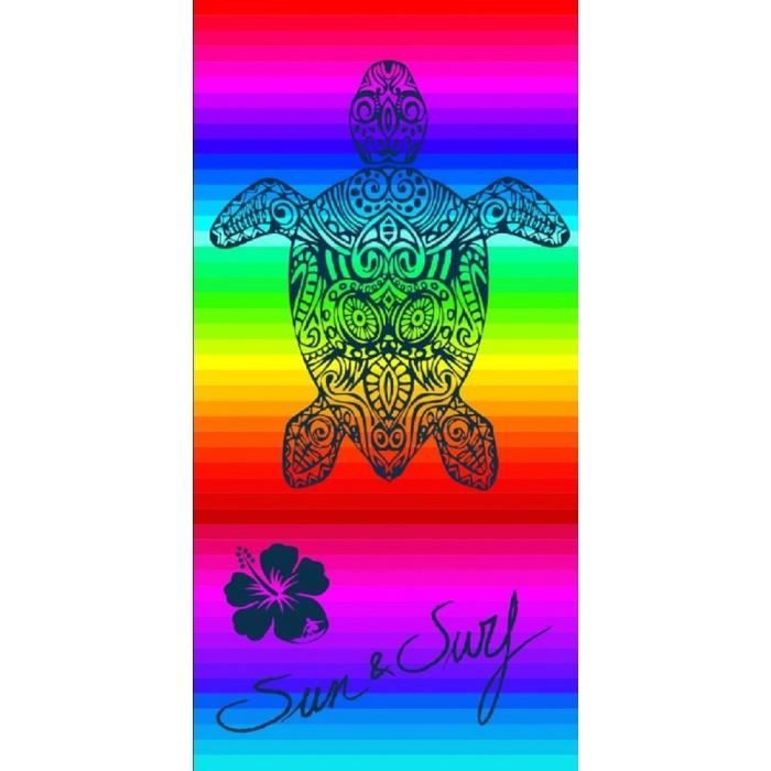 DRAP DE PLAGE TORTUE FLUO JACQUARD GEANT SERVIETTE DE BAIN 150X170cm ... DRAP DE PLAGE TORTUE FLUO JACQUARD GEANT SERVIETTE DE BAIN 150X170cm ...