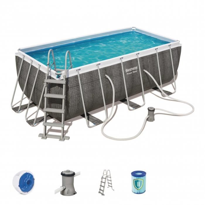Piscine Rectangulaire Tubulaire Bestway Achat Vente Pas Cher